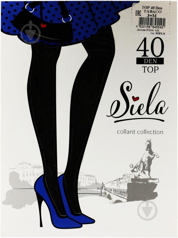 Колготки SIELA TOP 40 den tabaco р. 3 - фото 1