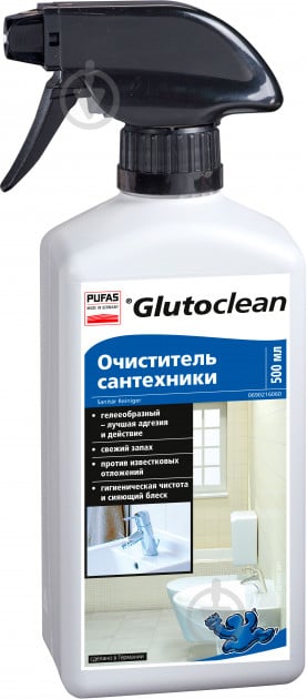 Средство Glutoclean Очиститель сантехники 0,5 л - фото 1