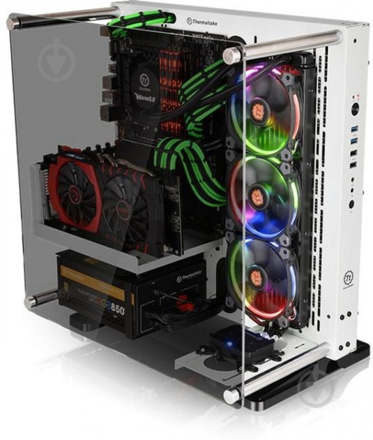 Корпус Thermaltake Core P3 Tempered Glass Snow Edition - фото 17