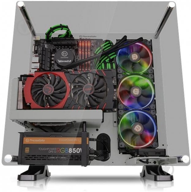 Корпус Thermaltake Core P3 Tempered Glass Snow Edition - фото 16