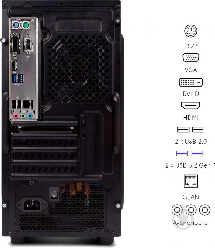 Комп'ютер Everest Business 3020 (3020_1500) black - фото 9
