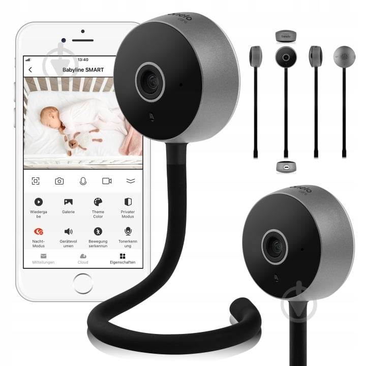 Видеоняня Lionelo LOC-BABYLINE SMART BLACK - фото 1