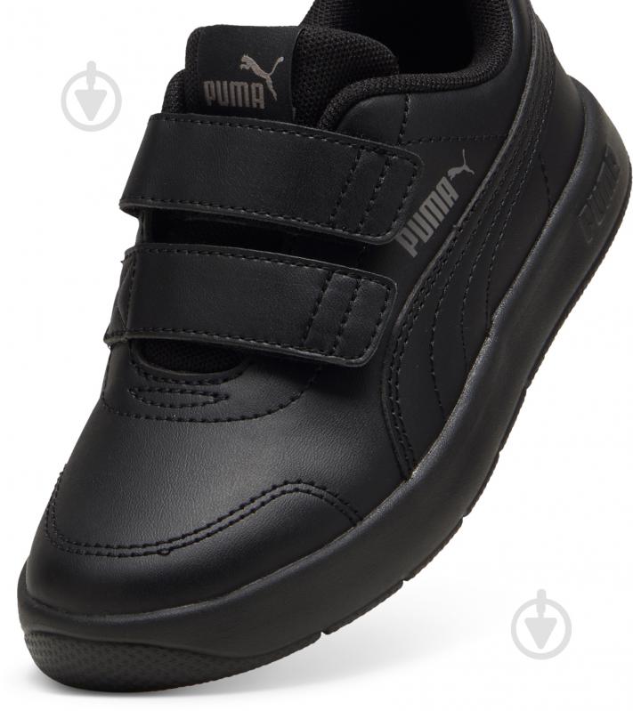 Кроссовки детские демисезонные Puma COURTFLEX V3 V PS 39764201 р.34,5 черные - фото 4