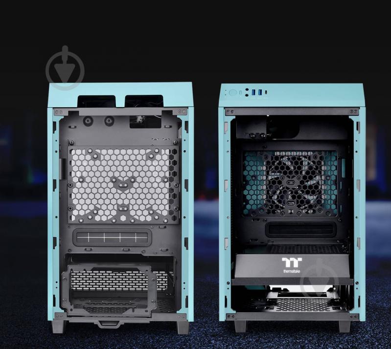 Корпус Thermaltake The Tower 100 Turquoise (CA-1R3-00SBWN-00) - фото 11