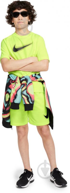 Футболка Nike B NK DF MULTI+ SS TOP HBR DX5386-702 р.S желтый - фото 4