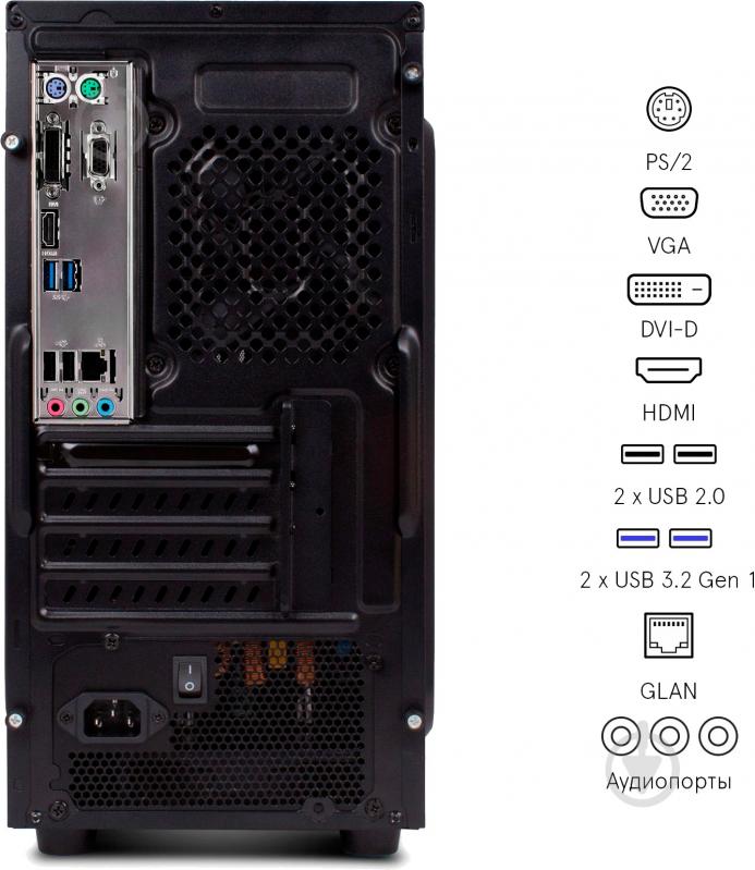 Комп'ютер Everest Business 3020 (3020_1505) black - фото 9