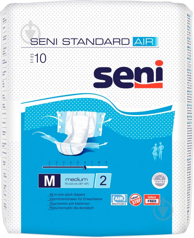 Підгузки для дорослих Seni Standard Air М 10 шт. - фото 1