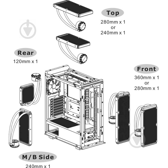 Корпус Thermaltake Divider 500 TG Air (CA-1T4-00M1WN-02) - фото 9