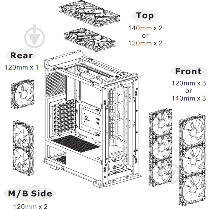 Корпус Thermaltake Divider 500 TG Air (CA-1T4-00M1WN-02) - фото 10