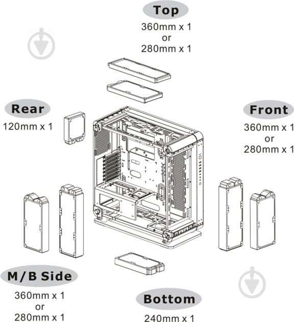 Корпус Thermaltake Core P6 TG (CA-1V2-00M1WN-00) - фото 10