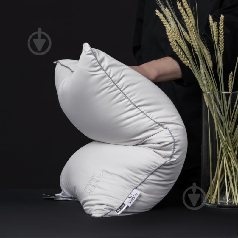Подушка №1012 Silver Cloud Eco-Soft м’яка MirSon 60x60 см білий - фото 6