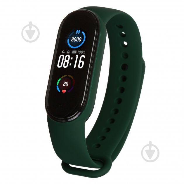 Ремінець Armorstandart для Xiaomi Mi Band 7/6/5 Dark Green (ARM60988) - фото 1