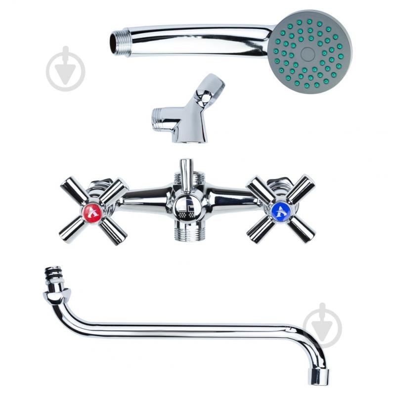 Смеситель Aquatica PM 1/2 для ванны гусак изогнутый дивертор встроенный шаровой (PM-5C457C) - фото 3 Смеситель Aquatica PM 1/2 для ванны гусак изогнутый дивертор встроенный шаровой (PM-5C457C) - фото 3