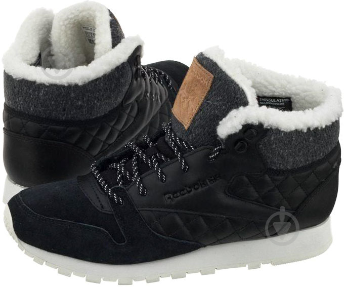 Кросівки жіночі Reebok CL LTHR ARCTIC BOOT CN3744 р.38,5 чорні - фото 1