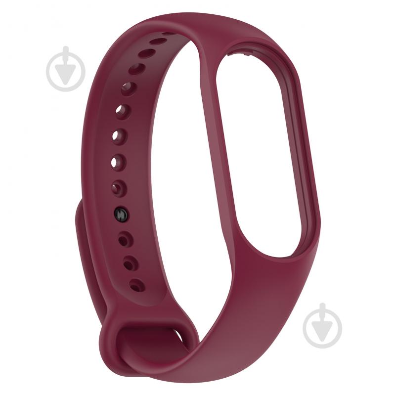 Ремінець Armorstandart для Xiaomi Mi Band 7/6/5 New Style Marsala (ARM61899) - фото 1