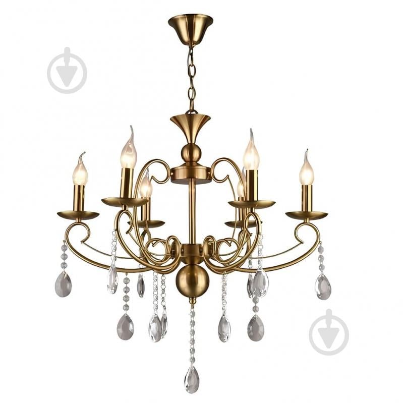 Люстра подвесная Sirius 9516-6 6x60 Вт E14 бронза - фото 1 Люстра подвесная Sirius 9516-6 6x60 Вт E14 бронза - фото 1