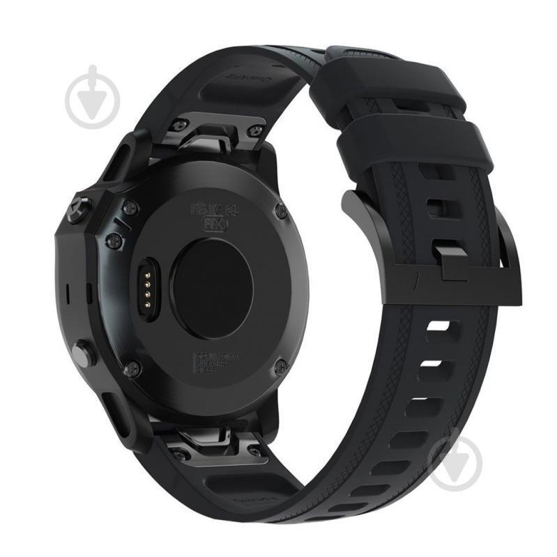 Ремешок Armorstandart Silicone 20 мм для Garmin Fenix 5s/6s Black ARM60799 - фото 2