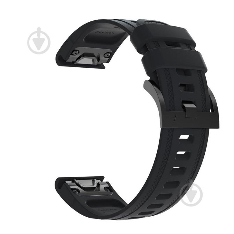 Ремешок Armorstandart Silicone 20 мм для Garmin Fenix 5s/6s Black ARM60799 - фото 3