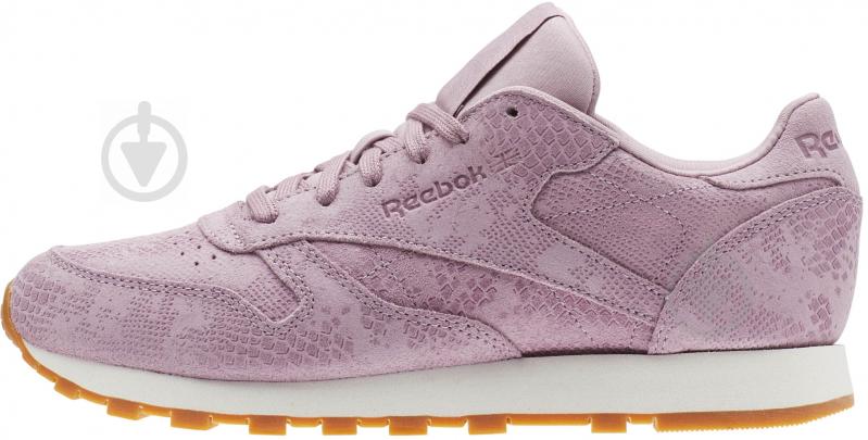 Кроссовки женские зимние Reebok CL LTHR CN4023 р.37,5 фиолетовые - фото 1