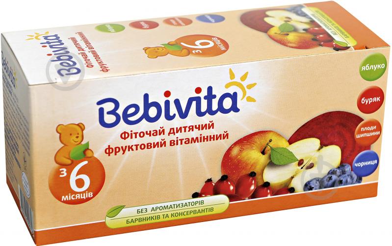 Чай Bebivita Фруктовый витаминный 30 г 4820025490756 - фото 1