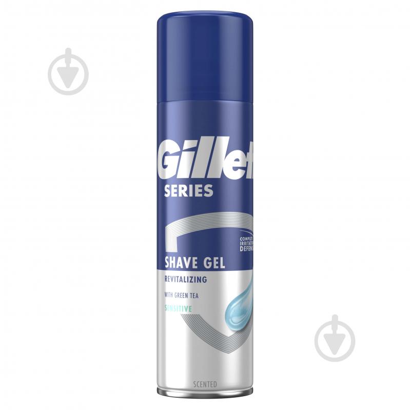 Гель для гоління Gillette Series відновлюючий з зеленим чаєм 200 мл - фото 1