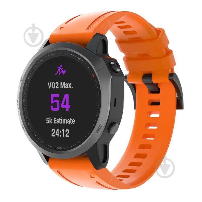 Ремешок Armorstandart Silicone 20 мм для Garmin Fenix 5s/6s Orange ARM60801 - фото 1