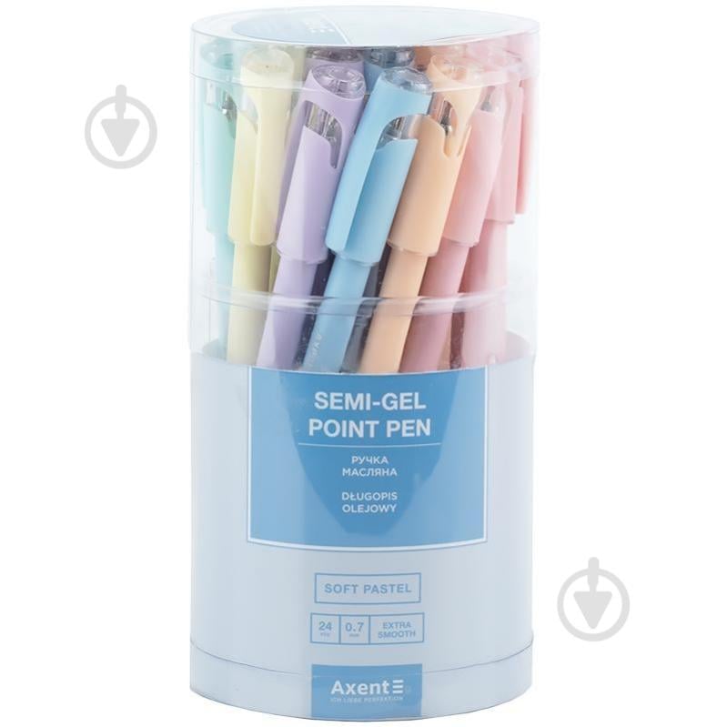 Ручка масляная Axent Soft Pastel AB1102-02-A - фото 3