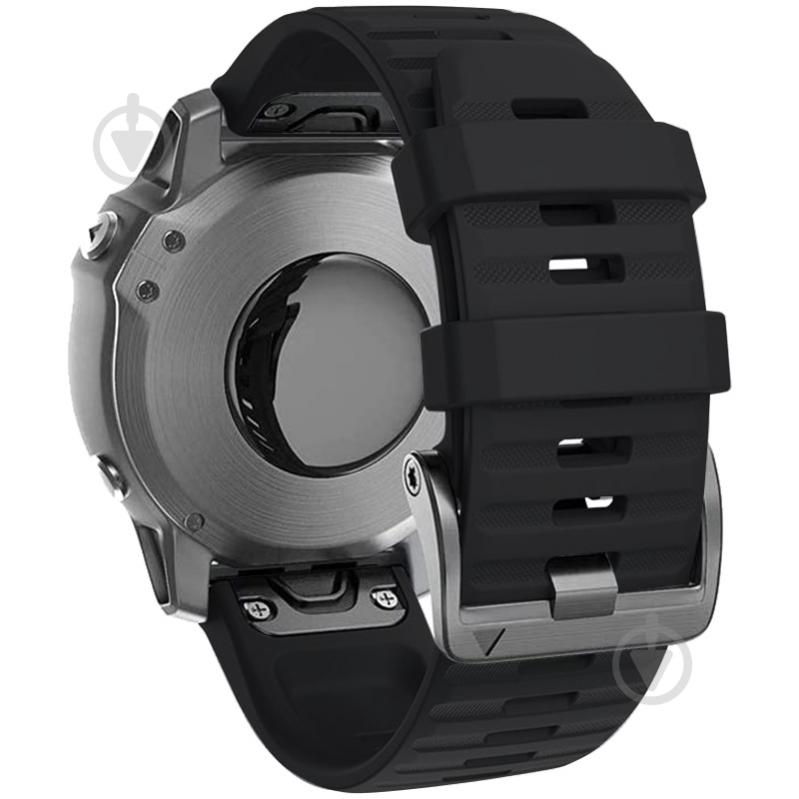 Ремешок Armorstandart Silicone 22 мм для Garmin Fenix 5/6 Black ARM60796 - фото 2