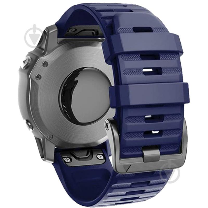 Ремінець Armorstandart Silicone 22 мм для Garmin Fenix 5/6 Dark Blue ARM60807 - фото 2