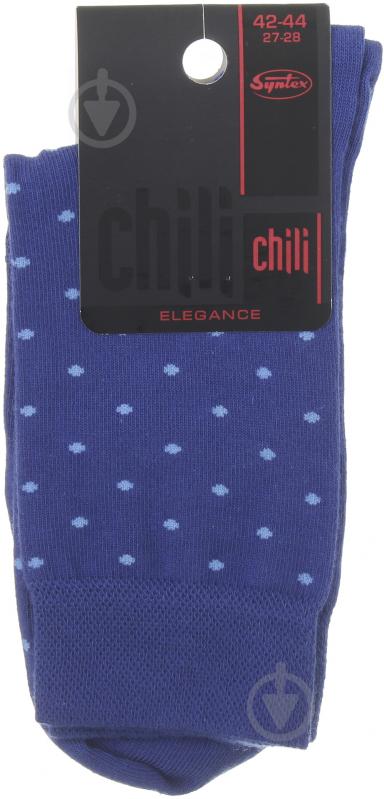 Носки мужские CHILI Деко Chili Elegance 163 Точка р.27-28 синий - фото 1