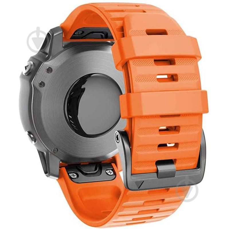 Ремінець Armorstandart Silicone 22 мм для Garmin Fenix 5/6 Orange ARM60806 - фото 2