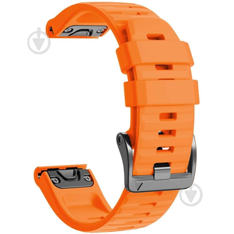 Ремінець Armorstandart Silicone 22 мм для Garmin Fenix 5/6 Orange ARM60806 - фото 3