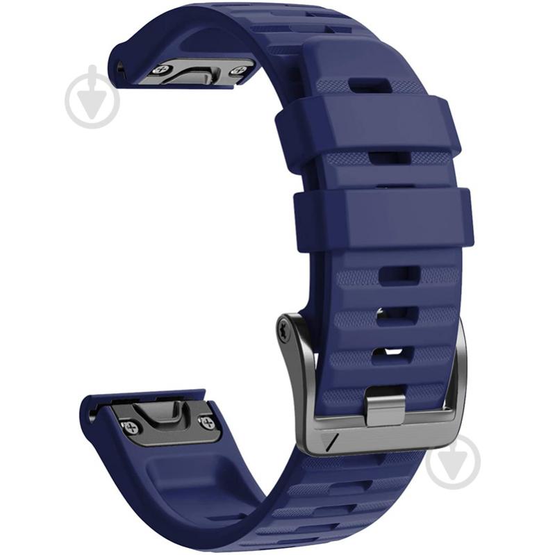 Ремешок Armorstandart Silicone 26 мм для Garmin Fenix 5x/6x Dark Blue ARM60804 - фото 3