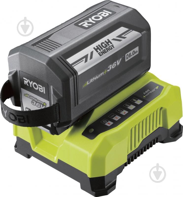 Акумуляторна батарея і зарядний пристрій RYOBI 36,0V 6,0Ah Max Power High Energy™ RY36BC60A-160 - фото 1