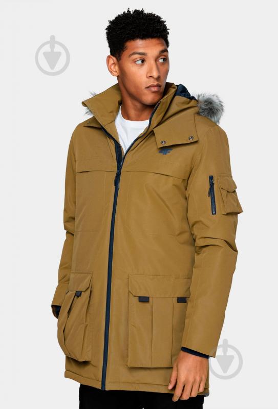 Куртка-парка чоловіча зимова 4F H4Z21-KUM001-81S р.XL коричнева - фото 1 Куртка-парка чоловіча зимова 4F H4Z21-KUM001-81S р.XL коричнева - фото 1
