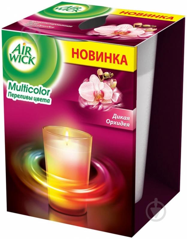 Свеча ароматическая Air Wick Multicolor Дикая орхидея 152 г - фото 1