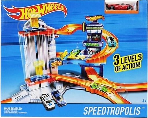 Трек Hot Wheels Большой город 1:64 CDL36 - фото 6