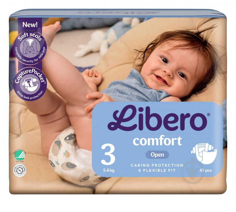 Підгузки Libero Comfort 3 5-8 кг 43 шт. - фото 2 Підгузки Libero Comfort 3 5-8 кг 43 шт. - фото 2