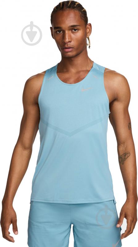 Футболка Nike NK DF RISE 365 TANK CZ9179-464 р.XL голубой - фото 1