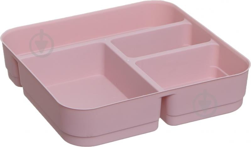 Ящик-органайзер для зберігання Gondol Plastic Bijouterie (Біжутерія) Box рожевий 110x250x - фото 5