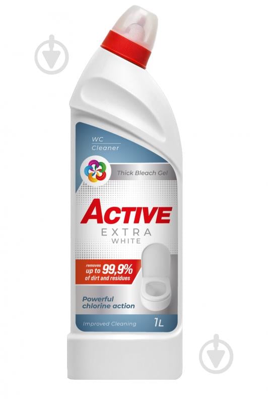 Засіб для чищення унітаза ACTIVE chemistry Extra White Fresh 1 л - фото 1