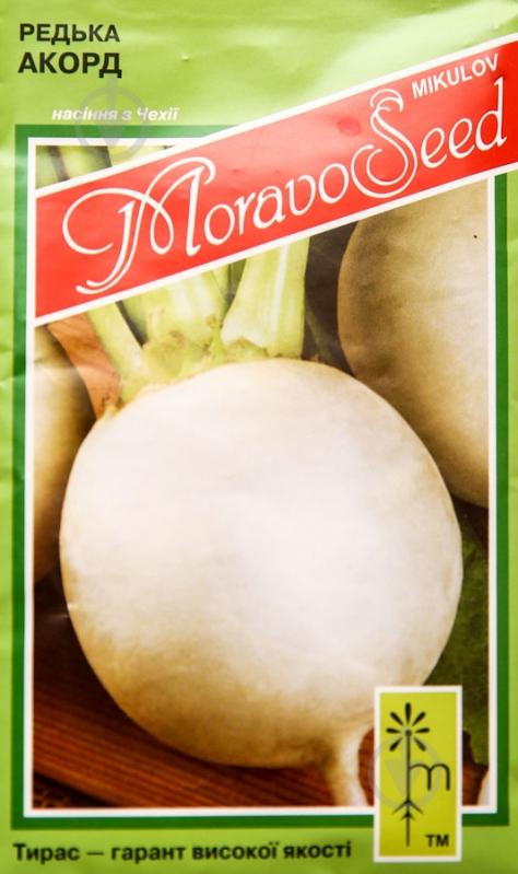 Насіння MoravoSeeds редька Акорд 2,5 г (4820163681146) - фото 1 Насіння MoravoSeeds редька Акорд 2,5 г (4820163681146) - фото 1
