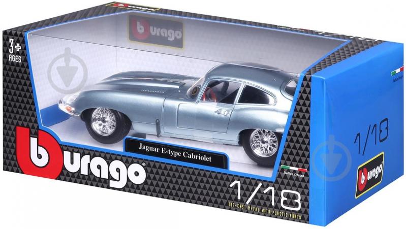Автомодель Bburago 1:18 Jaguar E-Type Coupe 1961 18-12044 - фото 3