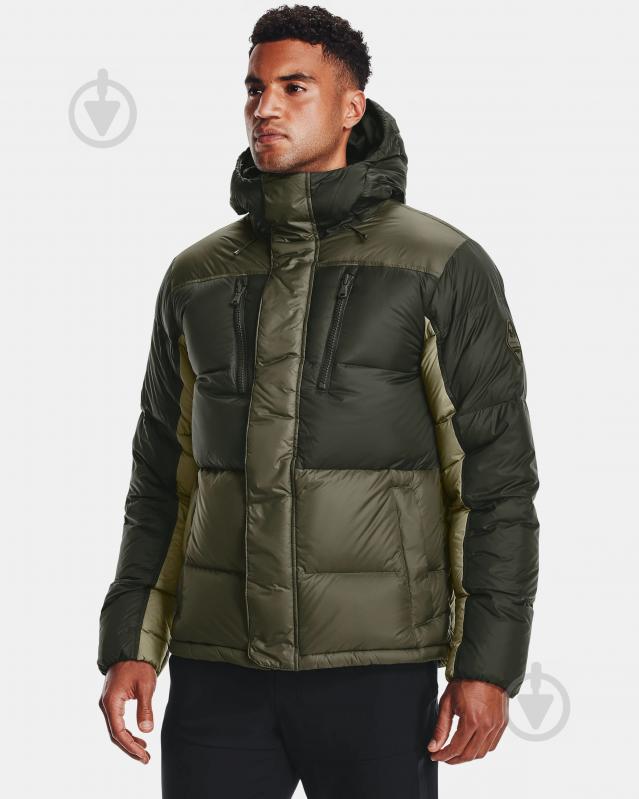 Пуховик чоловічий зимовий Under Armour UA CGI Down Blocked Jkt 1364895-310 р.S/M зелений - фото 1