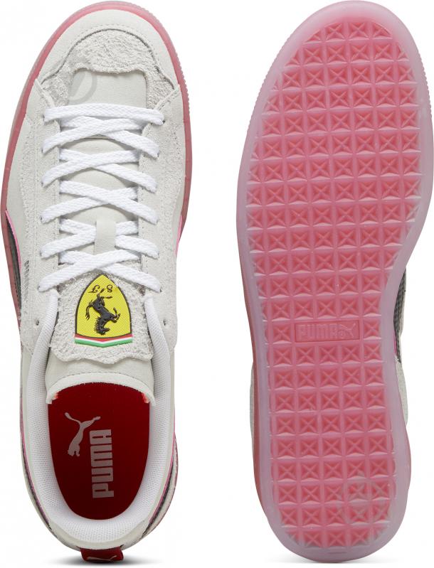 Кросівки жіночі демісезонні Puma FERRARI SUEDE TOPO TRIP 30849202 р.36 білі - фото 6