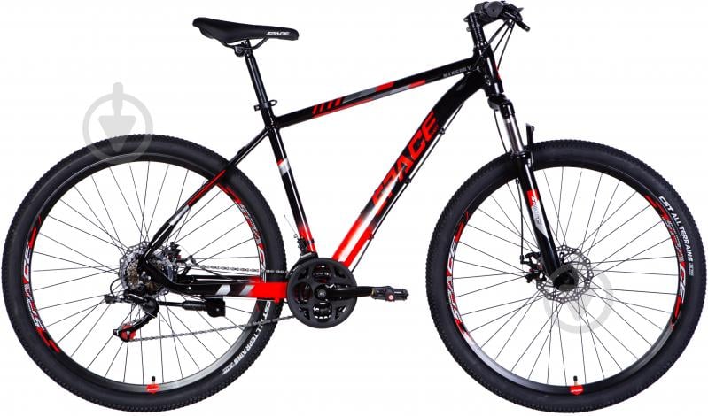 Велосипед Space 29" 20"(51 см) MERCURY DD FR OPS-SP-29-059 черно-красный - фото 1