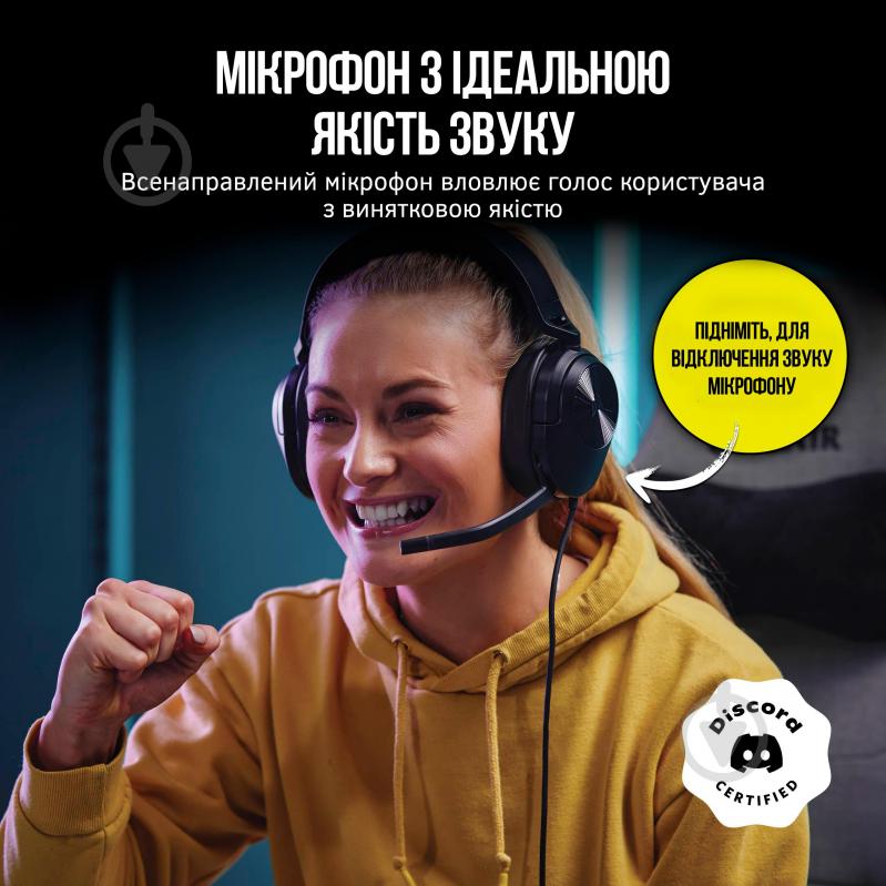 Навушники Corsair HS55 Stereo Headset carbon (CA-9011260-EU) - фото 3