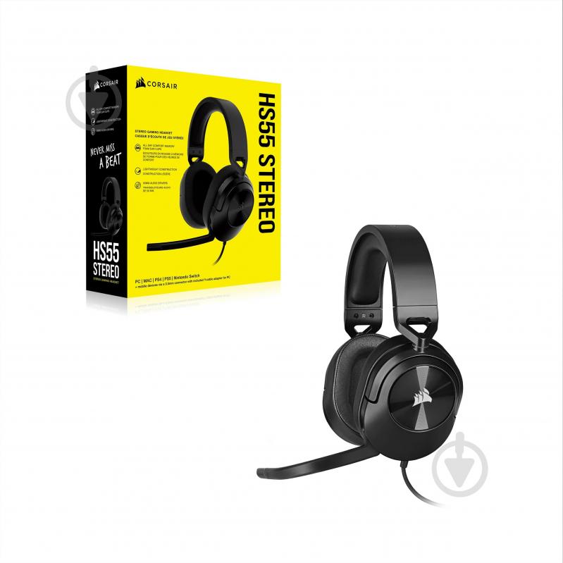 Навушники Corsair HS55 Stereo Headset carbon (CA-9011260-EU) - фото 7