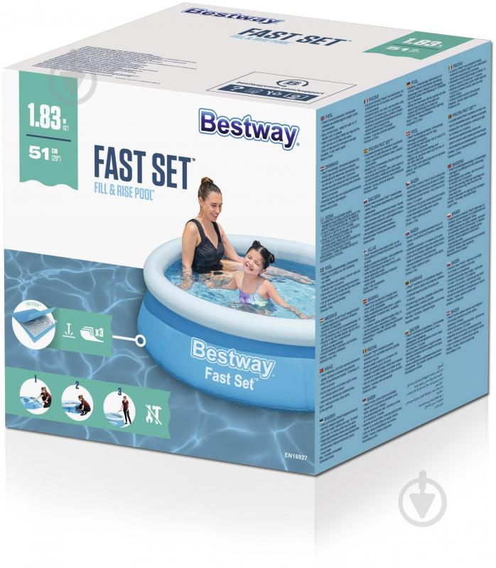 Бассейн надувной Bestway Fast Set 940 л - фото 3