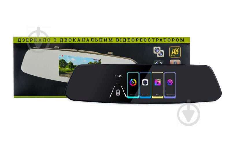 Дзеркало заднього виду з відеореєстратором Phantom RM-52 DVR Full HD - фото 1